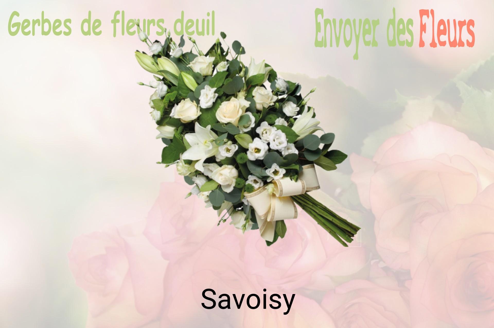 Gerbe de fleurs de deuil livrée à Savoisy